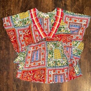 Colorful Patchwork Blouse
